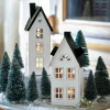 LOBERON Lanternes|Porte-Bougies*2 lanternes maisonnettes Gunar