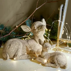 LOBERON Personnages|Décoration*Biche et faon Thaloria