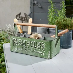 LOBERON Outils De Jardin*Caisse de rangement Farmhouse