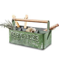 LOBERON Outils De Jardin*Caisse de rangement Farmhouse