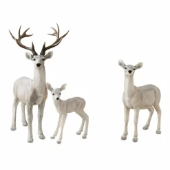 LOBERON Figurines De Noël*Cerf avec biche et faon Olsen
