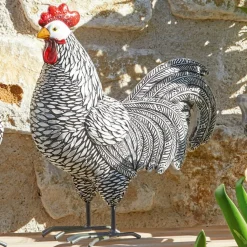 LOBERON Décorations De Jardin*Coq et poule Mannis