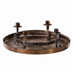 LOBERON Bougeoirs|Plateaux Et Présentoirs*Couronne à bougies avec plateau Ivremont