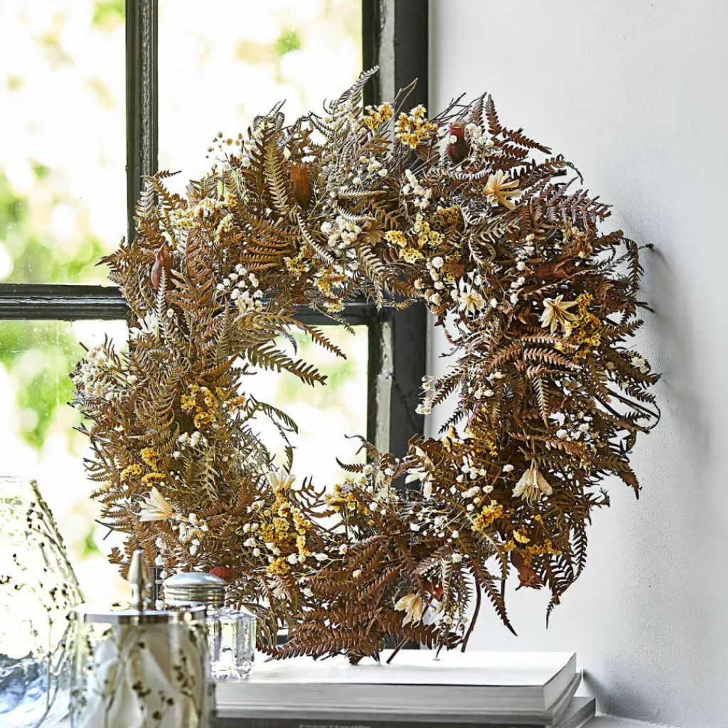 LOBERON Couronnes|Fleurs Séchées Et Artificielles*Couronne de fleurs séchées Evique