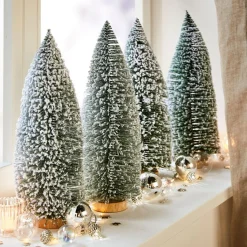 LOBERON Objets Décoratifs De Noël*Lot de 4 arbres décoratifs Landscape