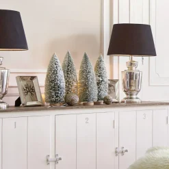LOBERON Objets Décoratifs De Noël*Lot de 4 arbres décoratifs Landscape