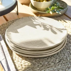 LOBERON Vaisselle|Vaisselle*Lot de 4 assiettes à dessert Luganville