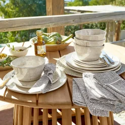 LOBERON Vaisselle|Vaisselle*Lot de 4 assiettes à dessert Luganville