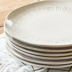 LOBERON Vaisselle|Vaisselle*Lot de 6 assiettes Périers