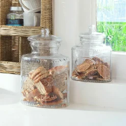 LOBERON Boîtes Et Cloches En Verre|Boîtes Et Cloches En Verre*Lot de 2 bonbonnières en verre Elvanto