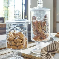 LOBERON Boîtes Et Cloches En Verre|Boîtes Et Cloches En Verre*Lot de 2 bonbonnières Suzie