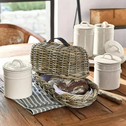 LOBERON Boîtes Et Cloches En Verre|Boîtes Et Cloches En Verre*Lot de 2 boîtes à provisions Civelox