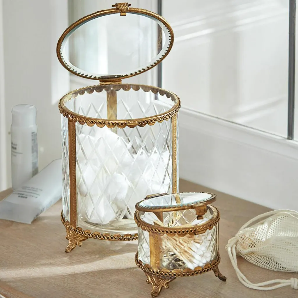 LOBERON Pots|Rangements*Lot de 2 boîtes en verre Svelteque