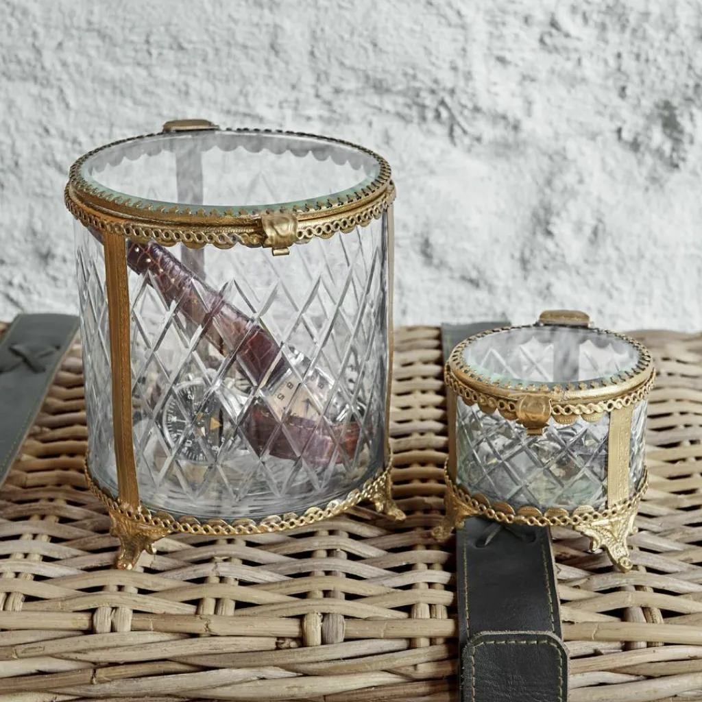 LOBERON Pots|Rangements*Lot de 2 boîtes en verre Svelteque