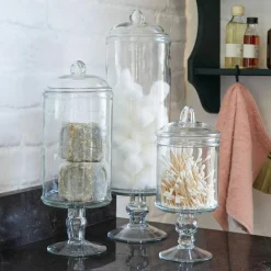 LOBERON Boîtes Et Cloches En Verre|Boîtes Et Cloches En Verre*Lot de 3 boîtes Velisara