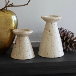 LOBERON Bougeoirs|Porte-Bougies*Lot de 2 bougeoirs Bazrahim