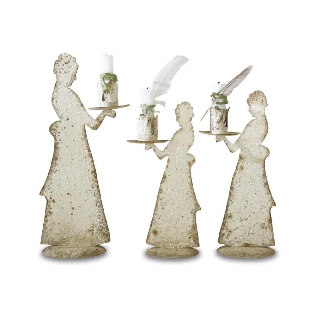 LOBERON Bougeoirs|Porte-Bougies*Lot de 3 bougeoirs Chanler