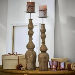 LOBERON Bougeoirs|Porte-Bougies*Lot de 2 bougeoirs Fleuries-sur-Marne