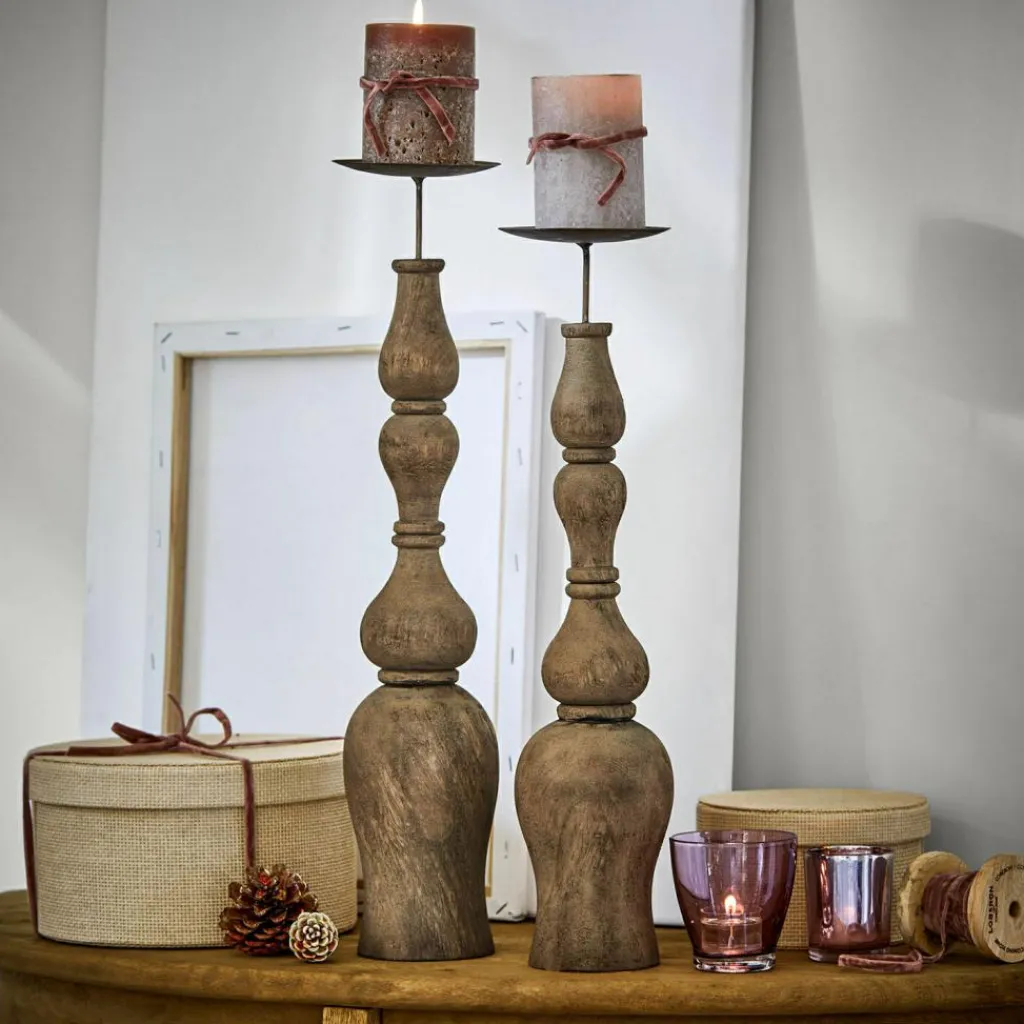 LOBERON Bougeoirs|Porte-Bougies*Lot de 2 bougeoirs Fleuries-sur-Marne