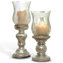 LOBERON Photophores|Porte-Bougies*Lot de 2 bougeoirs Luisant