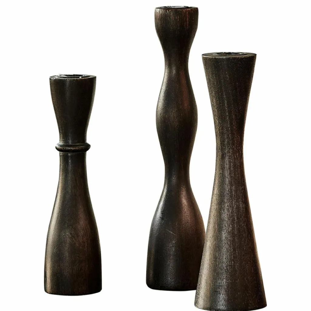 LOBERON Bougeoirs|Porte-Bougies*Lot de 3 bougeoirs Méléandre
