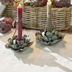 LOBERON Bougeoirs|Porte-Bougies*Lot de 2 bougeoirs Myka