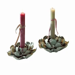 LOBERON Bougeoirs|Porte-Bougies*Lot de 2 bougeoirs Myka