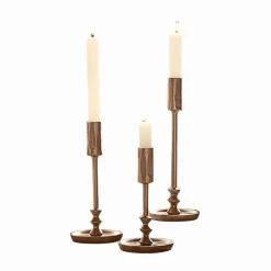 LOBERON Bougeoirs|Porte-Bougies*Lot de 3 bougeoirs Rivandre