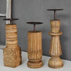 LOBERON Bougeoirs|Porte-Bougies*Lot de 3 bougeoirs Zahirah