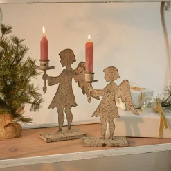 LOBERON Décorations De Table De Noël|Photophores, Chandeliers Et Lanternes*Lot de 2 bougeoirs Zarnay
