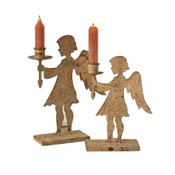 LOBERON Décorations De Table De Noël|Photophores, Chandeliers Et Lanternes*Lot de 2 bougeoirs Zarnay