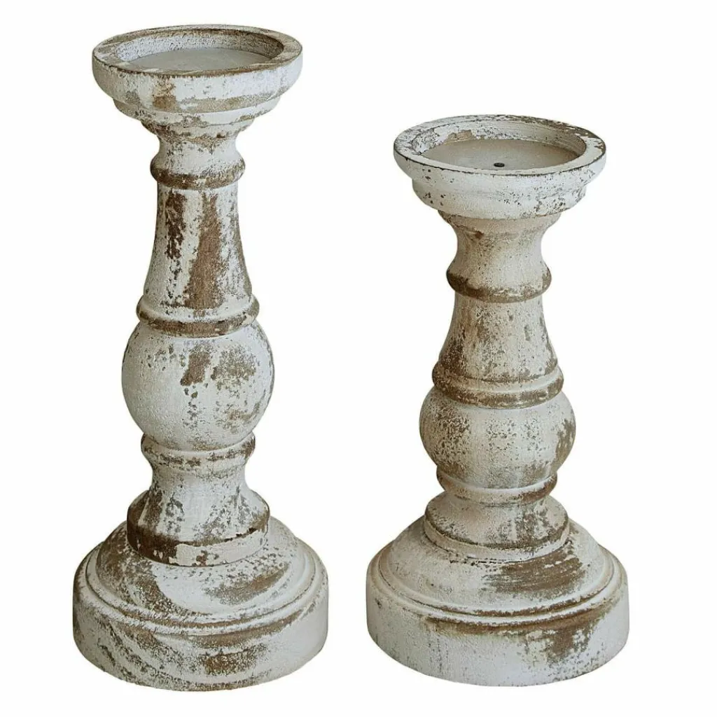 LOBERON Bougeoirs|Porte-Bougies*Lot de 2 bougeoirs Zulemas