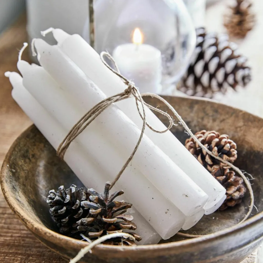 LOBERON Bougies|Porte-Bougies*Lot de 12 bougies Bauceau