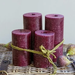 LOBERON Bougies|Porte-Bougies*Lot de 4 bougies Berekua