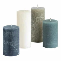 LOBERON Bougies|Porte-Bougies*Lot de 4 bougies Berekua