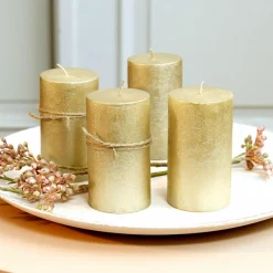 LOBERON Bougies|Porte-Bougies*Lot de 4 bougies Braga