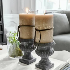 LOBERON Bougies|Porte-Bougies*Lot de 2 bougies Oviedo