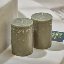 LOBERON Bougies|Porte-Bougies*Lot de 2 bougies Oviedo