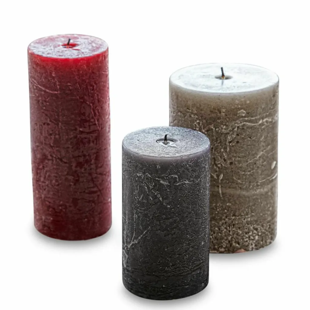 LOBERON Bougies|Porte-Bougies*Lot de 3 bougies Pretin