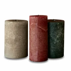 LOBERON Bougies|Porte-Bougies*Lot de 3 bougies Salis