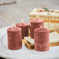 LOBERON Bougies|Porte-Bougies*Lot de 4 bougies Virrans