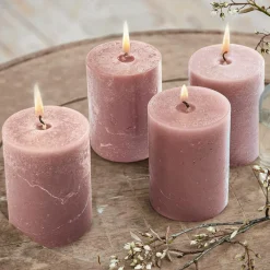 LOBERON Bougies|Porte-Bougies*Lot de 4 bougies Virrans