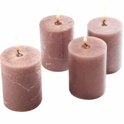 LOBERON Bougies|Porte-Bougies*Lot de 4 bougies Virrans