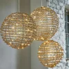 LOBERON Objets Lumineux|Accessoires Lumineux*Lot de 3 boules de Noël à LED Thalindra