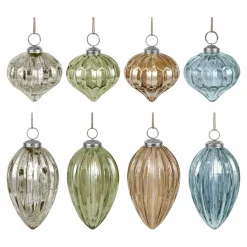 LOBERON Boules De Noël*Lot de 8 boules de Noël Azélisse