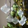 LOBERON Décorations Pour Le Sapin*Lot de 6 boules de Noël Bavella