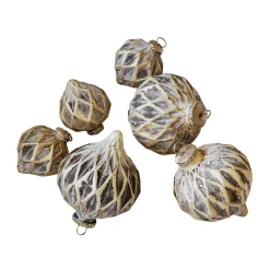 LOBERON Boules De Noël*Lot de 6 boules de Noël Lunagh