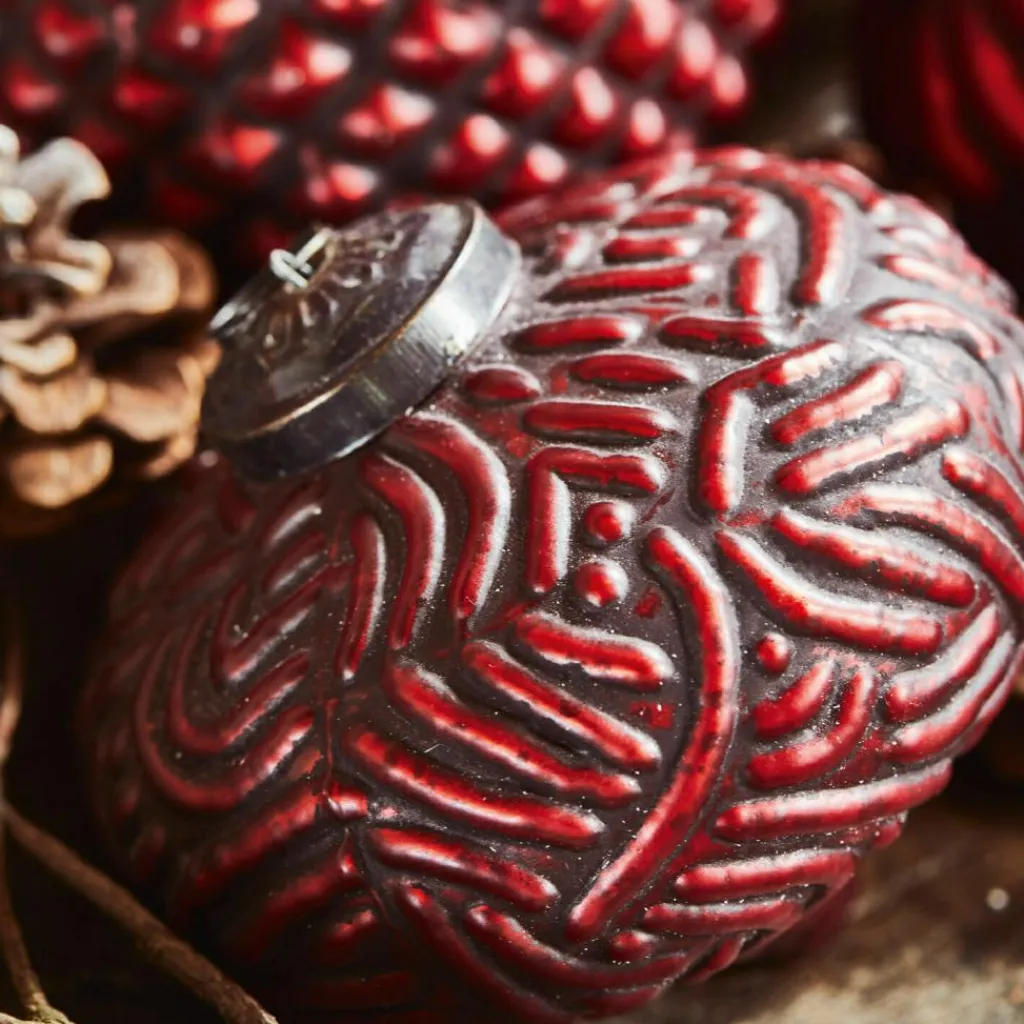 LOBERON Boules De Noël*Lot de 4 boules de Noël Meyen
