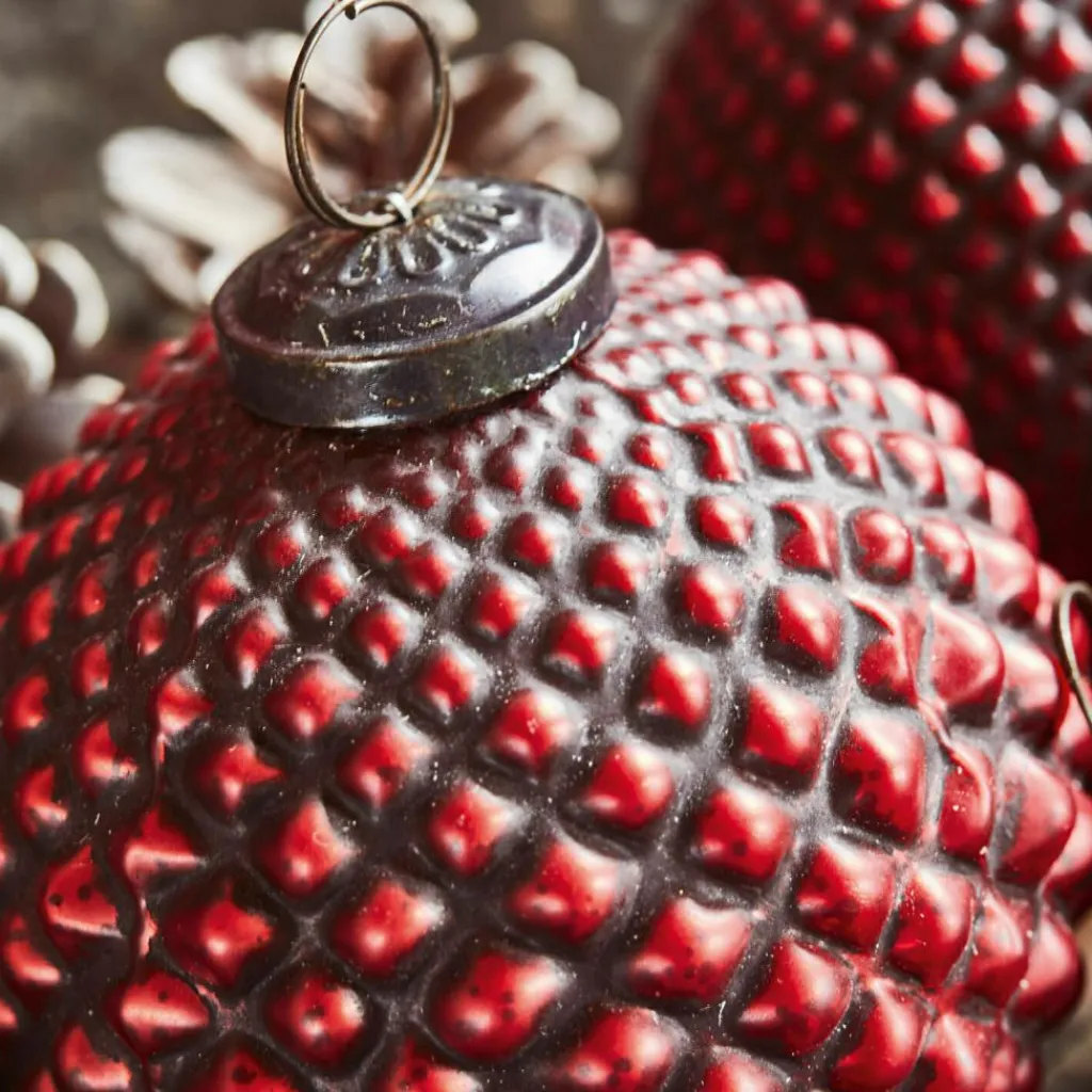 LOBERON Boules De Noël*Lot de 4 boules de Noël Meyen
