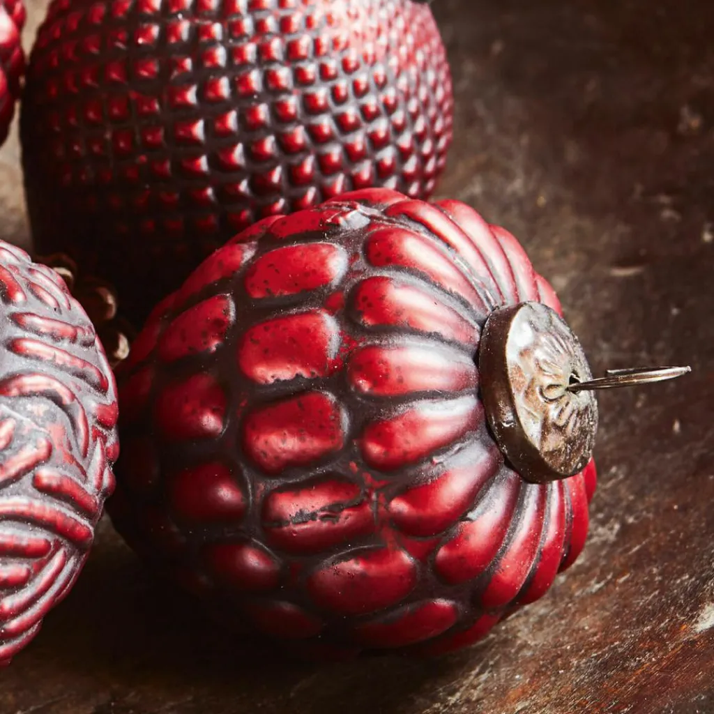 LOBERON Boules De Noël*Lot de 4 boules de Noël Meyen